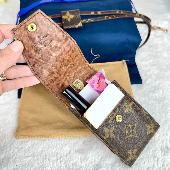 Louis Vuitton Card Case Key Fob holder lanyard w/ handmade lanyard CUSTOM - Picture 12 of 16